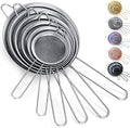 Kyraton Fine Mesh Strainer 6 Pieces Set, Flour Sifter For Baking