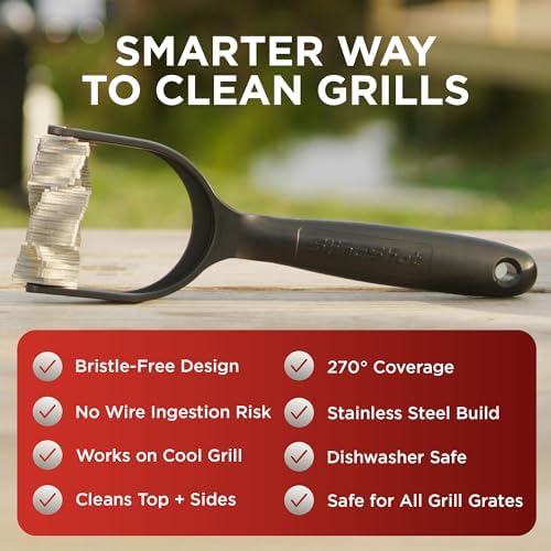 Slingshot Bristle-Free Stainless Steel Grill Cleaner
