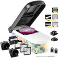 Vegetable Chopper with Container, 12-in-1, Black