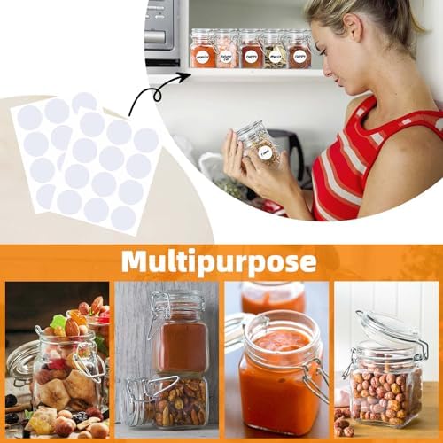SKOCHE 20 Pack 4 oz Glass Spice Jars