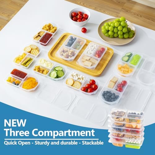TAIHUIMY 9oz Reusable Snack Containers with Lids for Kid, New 3