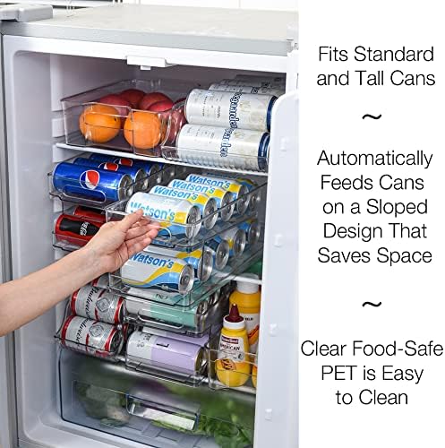 OnDisplay FIFO Auto-Feed Refrigerator Can Organizer, 12 Cans