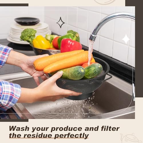 Norme 4-Quart Colander and Fine Mesh Strainer Set