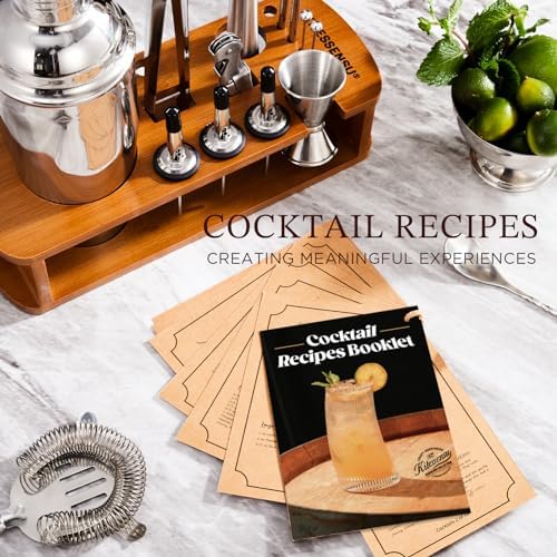 KITESSENSU Cocktail Shaker Set Bartender Kit with Stand | Bar Set