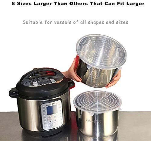 Silicone Stretch Lids, 3 PCS, 9.8in
