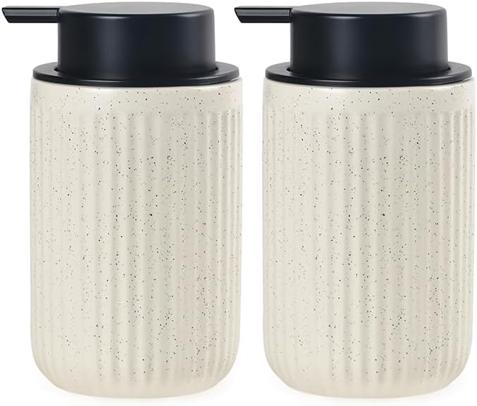 BosilunLife Beige Soap Dispenser Set by BosilunLife