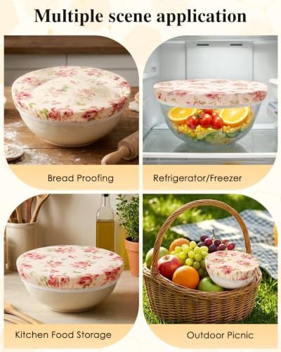 Anpro 3PCS Reusable Beeswax Bowl Covers