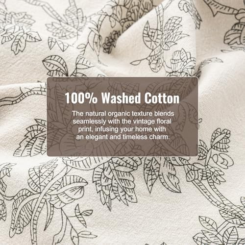 French Pastoral Flour Sack Kitchen Towels Set of 2, Green