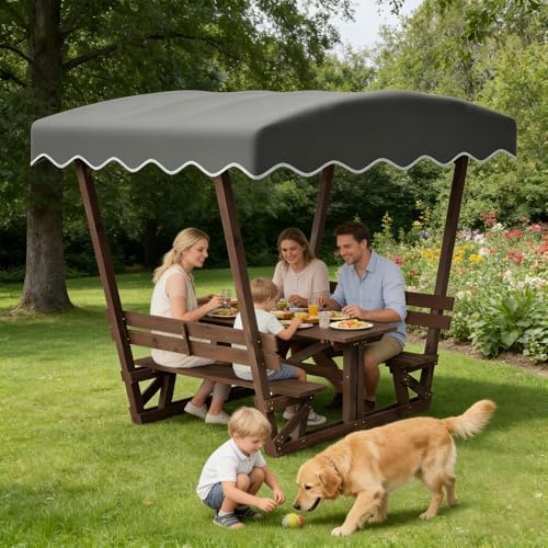 5'x3' Wooden Gazebo with Waterproof Top