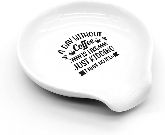 Funny Coffee Spoon Holder-Coffee Spoon Rest-Cafe Bar Station Accessories-A Day - Image 3
