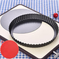 DATANYA Tart Pan 9 Inch Tart Pans Removable Bottom, Non-Stick Quiche