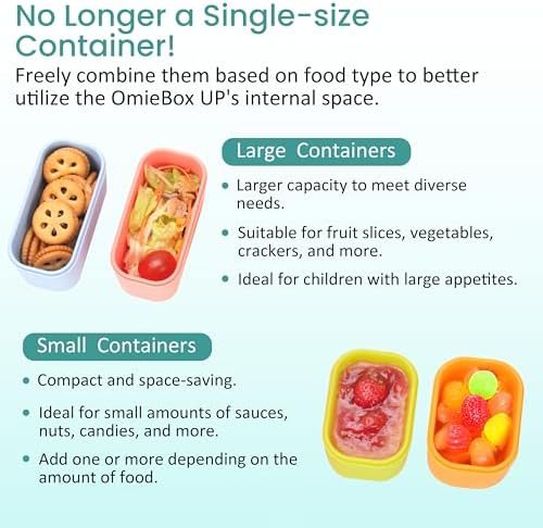 Dip Containers for OmieBox UP bento Box, 4 Pack Leakproof Salad