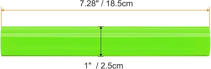 HARFINGTON Acrylic Clay Roller 7.28 Inch x 1 Inch Solid Non-Stick Plastic Round - Image 2