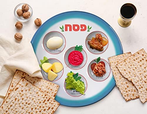 The Kosher Cook Disposable Passover Seder Plate - 12-Pack - 10 Inch
