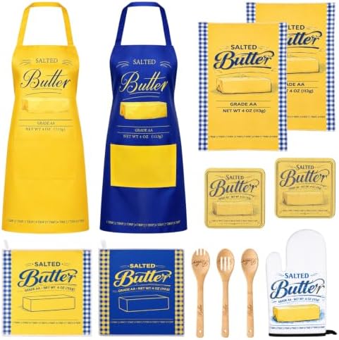 12 Pcs Butter Themed Kitchen Gift Set for Cooking Baking Lovers