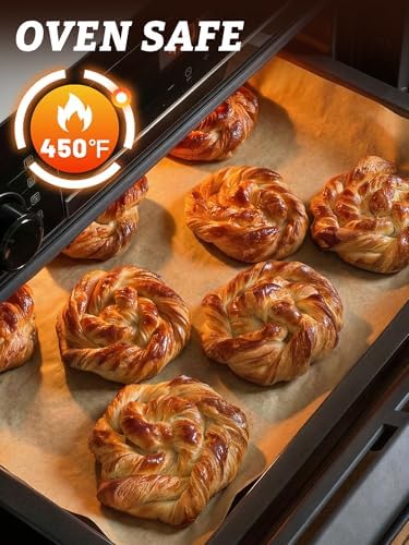 SMARTAKE 300 Pcs Parchment Paper Baking Sheets, Pre-Cut, 12x16 Inches