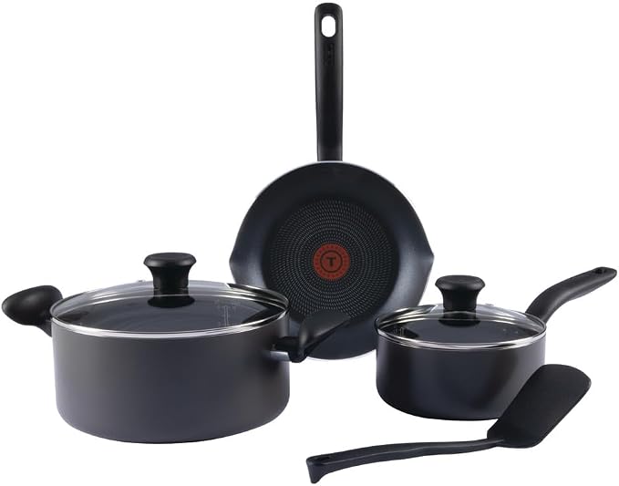 T-fal Initiatives Nonstick Cookware Set 6 Piece Oven Safe 350F Cookware by T-falbrand