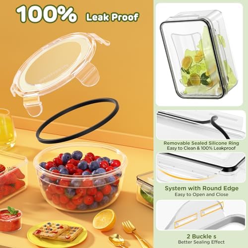 JSCARES 40 PCS Food Storage Containers with Lids