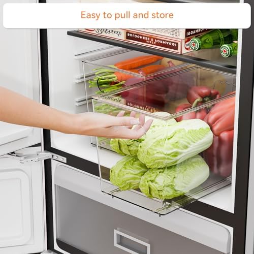 Yieach 6 Pack Large Clear Storage Bins with Lids