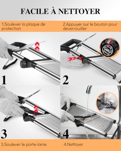 MASTERTOP Adjustable Mandoline Food Slicer
