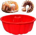 10 Inch Round Silicone Cake Pan, Non-Stick Silicone Baking Mold