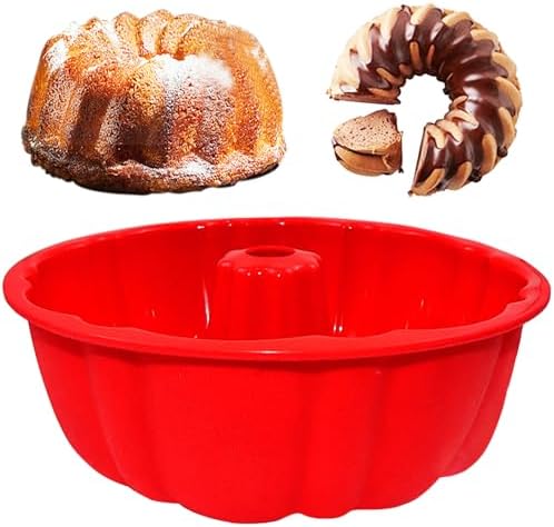 10 Inch Round Silicone Cake Pan, Non-Stick Silicone Baking Mold