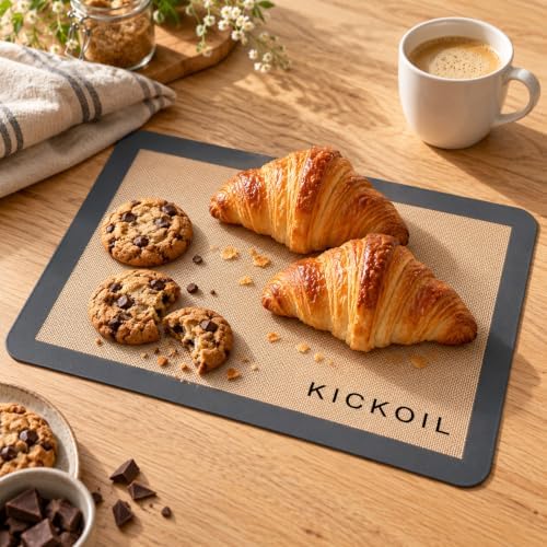 Silicone Baking Mats, Set of 3, BPA-Free