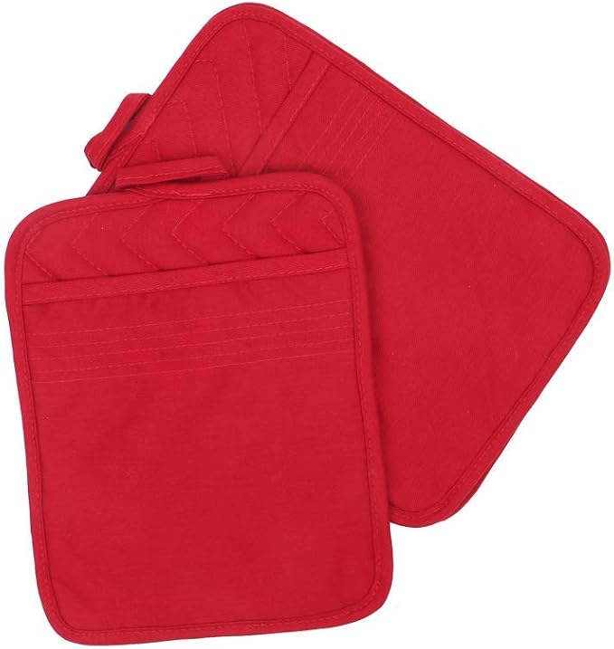 Anyi Pot Holders for Kitchen Heat Resistant, Cotton Hot Pads for Counter Table - Image 5