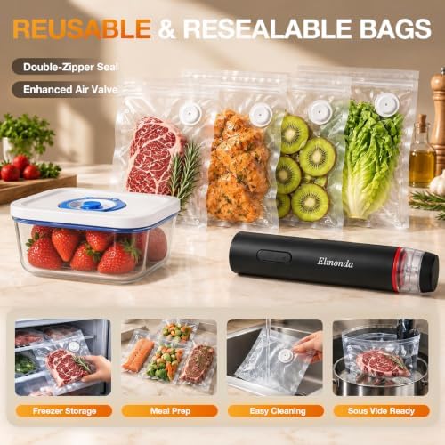 Elmond Borosilicate Glass Vacuum Containers, 4-Size Set