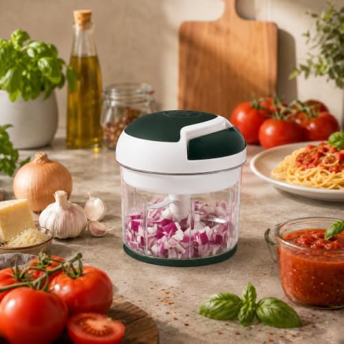 Starfrit Pull Chopper, Manual Food Processor, 3 Blades, Multi-Purpose