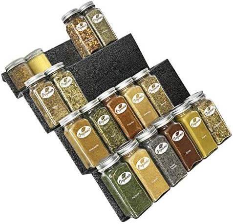 LYNK PROFESSIONAL® Spice Drawer Organizer - Heavy Gauge Steel 4 Tier