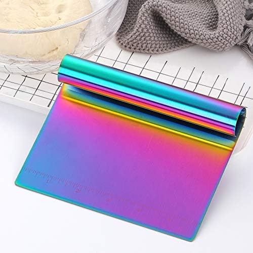 Dough Pastry Cutter Bench Scraper & Chopper Stainless Steel Mirror