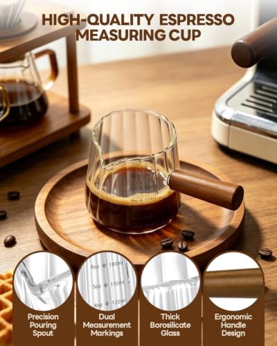 6 OZ Espresso Cups, Espresso Accessories, Espresso Shot Cups, 2 PCS