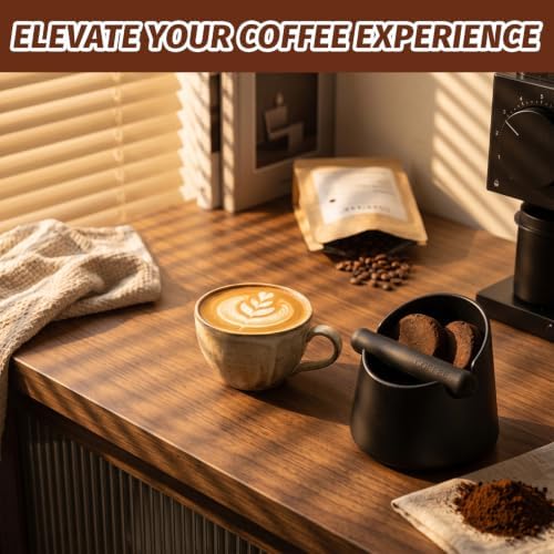 Coffee Knock Box, Large Capacity Design Shock-Absorbent Durable