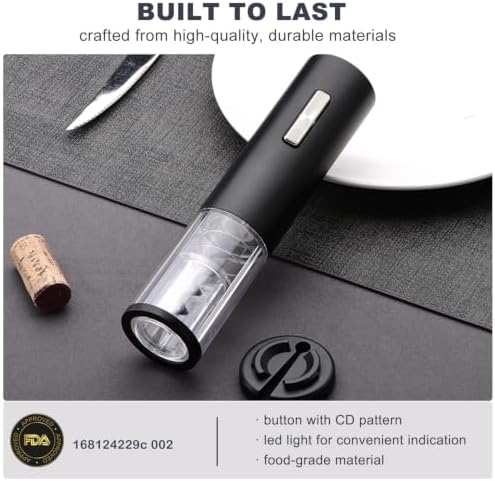 COKUNST USB Rechargeable Electric Wine Bottle Opener with Foil Cutter