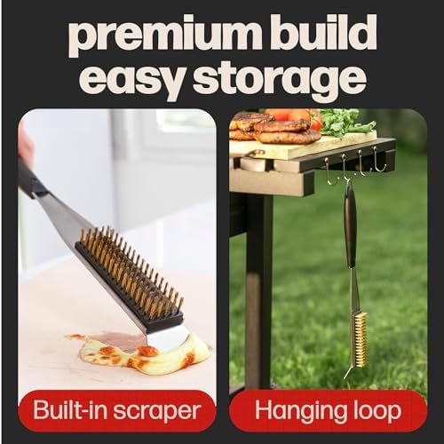 Hans Grill 2-in-1 Pizza Oven Brush and Scraper