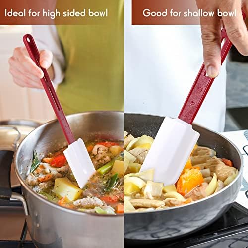 Norme Rubber Spatula Set, 8-Piece, 10-Inch and 14-Inch