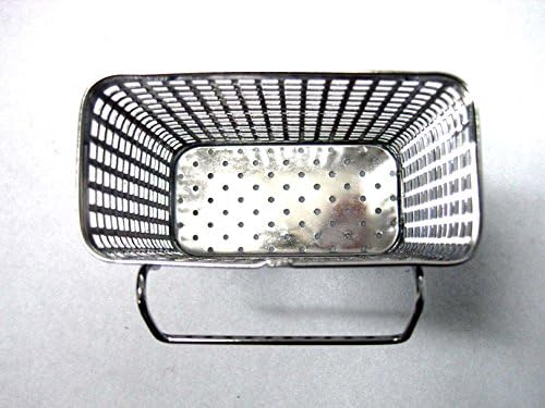 Small Square Stainless Steel Perforated Cutlery Basket Sink Rack