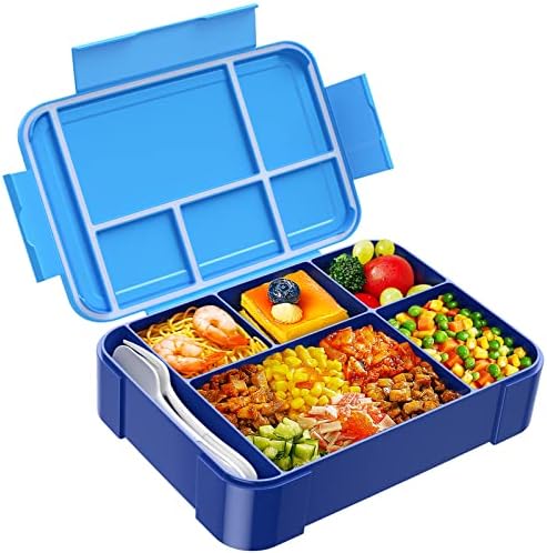 Jelife Bento Lunch Box for Kids - 1450ml Leakproof Kids Bento Box