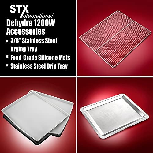 STX International Dehydra 1200W-XLS Food Dehydrator, 10 Trays