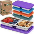 Stainless Steel Snack Containers, 13.5 oz, 4 Pack