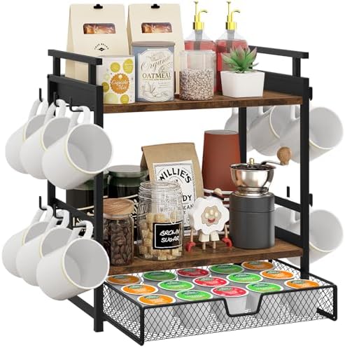 Coffee Bar Organizer for Countertop