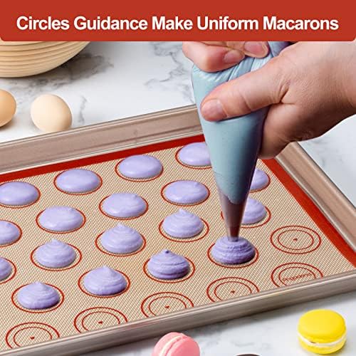 Silicone Baking Mat Set, 6-Piece, Round & Square