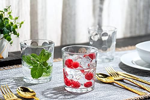 Set of 12 Elegant Everyday Stackable Drinking Glasses - Includes