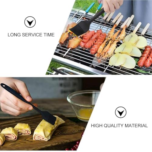4 Piece Silicone Pastry Brush Set for Baking Kitchen Oil Application