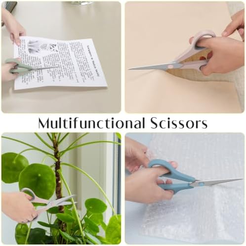 Set of 6 Scissors for Office Home Craft Sewing Fabric Teacher School