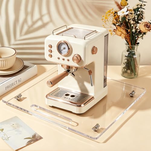 Acrylic Appliance Slider Tray for Coffee Maker Countertop