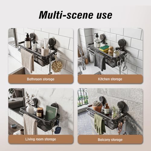 4-in-1 Sink Caddy Sponge Holder wih Strong Suction Cup, Multi-use