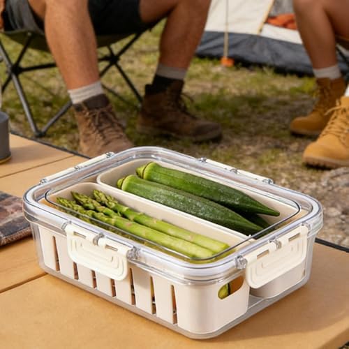 Snack Tray With Lid Portable Veggie Charcuterie Container