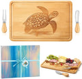 Ziliny Sea Turtle Charcuterie Board Set, Cutting and Cheese Board
